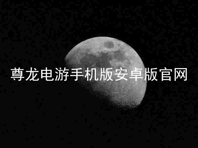 尊龙电游手机版安卓版官网